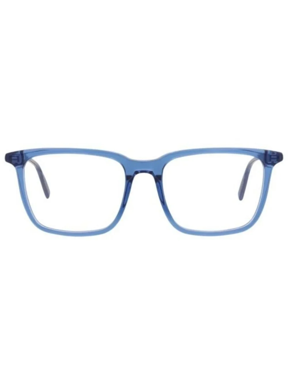 New Montblanc Mens Square/Rectangle Blue Blue Transparent Fashion Designer Eyegl